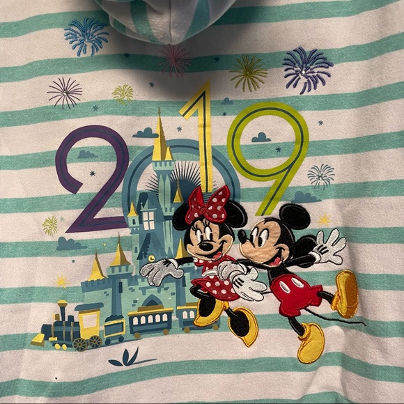 Walt Disney World 2019 Parks Full Zip Hooded Youth Sweatshirt - Picture 5 of 7